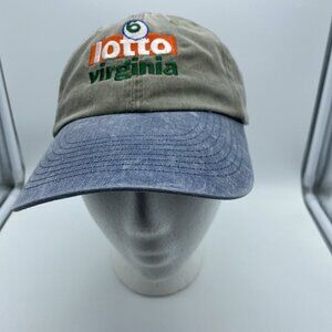 Virginia Lotto Hat Cap Strap-back Gray Blue Men's OSFM